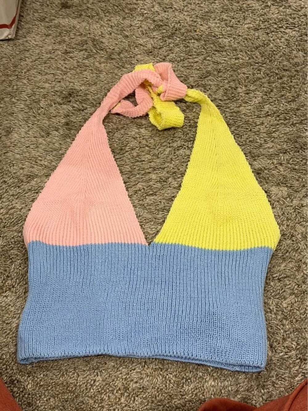 Knit halter top